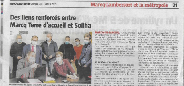 ‘’Nord Eclair’’ et ‘’La Voix du Nord’’ rendent compte de notre partenariat avec SOLIHA !
