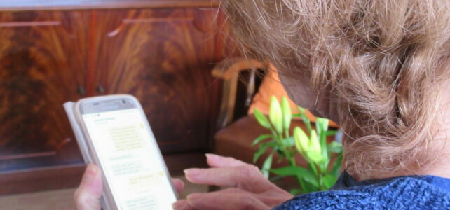 Brève conversation par SMS